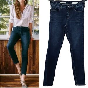 Anthropologie Pilcro & The Letterpress Dark Wash Script‎ Skinny Jeans Size 27